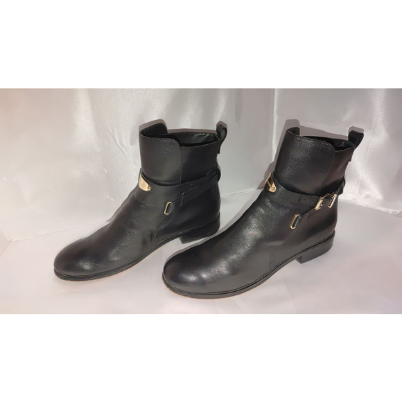 Michael Kors Arley Leather Ankle Boots Size 10M - Picture 2 of 10